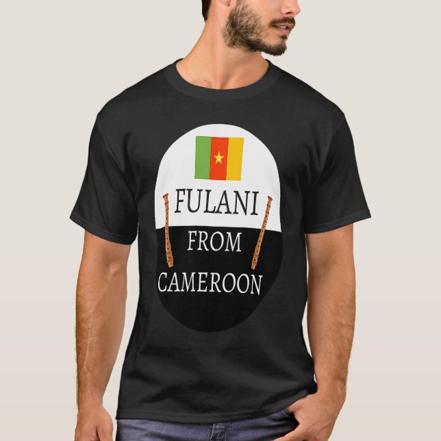 Fulani From Cameroon  Culture Islam Fulbe Fula T Shirt (Framsida)