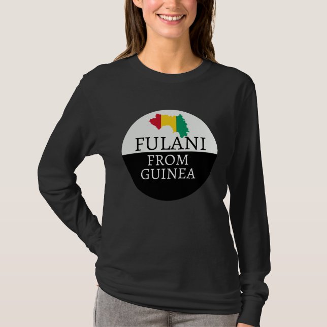 Fulani From Guinea Muslim Ancestry Initiation DNA T Shirt (Framsida)