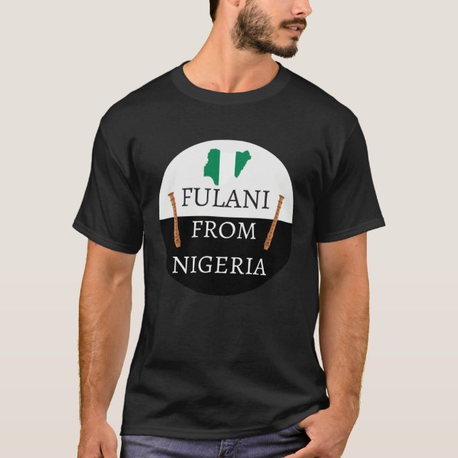Fulani From Nigeria Culture, Islamic, Fulbe Fula T Shirt (Framsida)