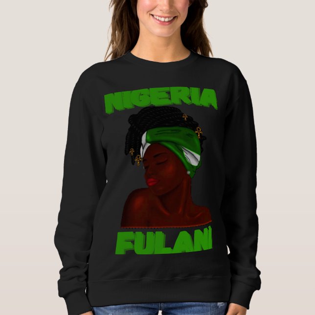 Fulani Girl  Cute Nigerian Girl Of Nigeria T Shirt (Framsida)