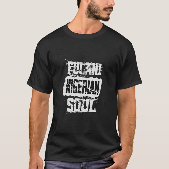 Fulani Nigerian Soul  Ancestor Initiation T Shirt (Framsida)