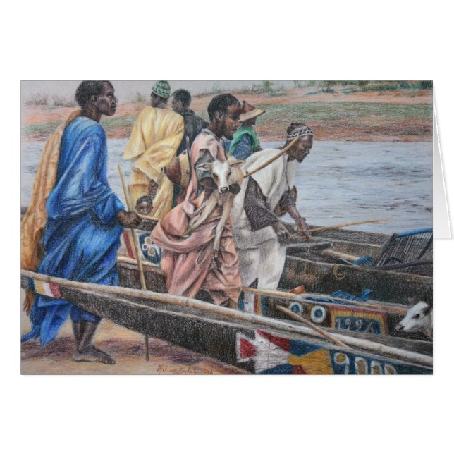 Fulani nötkreaturHerders Hälsningskort (Framsidan Horizontal)