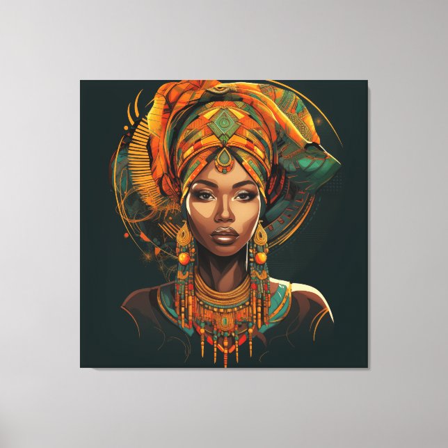 Fulani Radiance Canvastryck (Framsida)