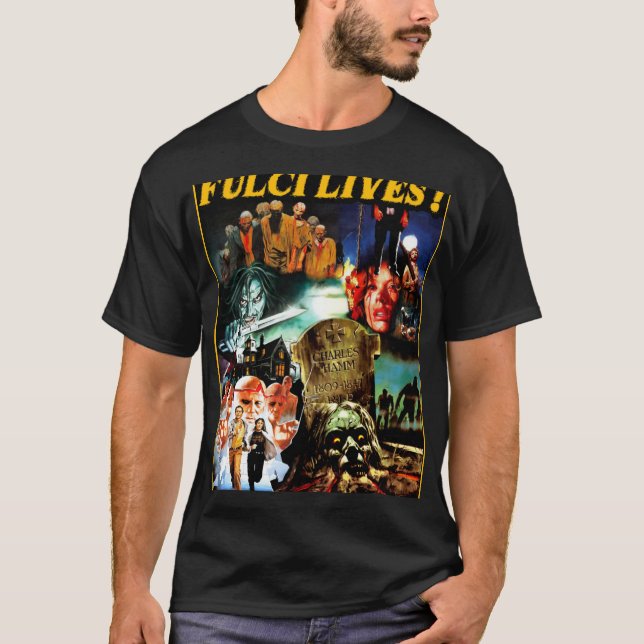 Fulci Lives vintage T Shirt (Framsida)