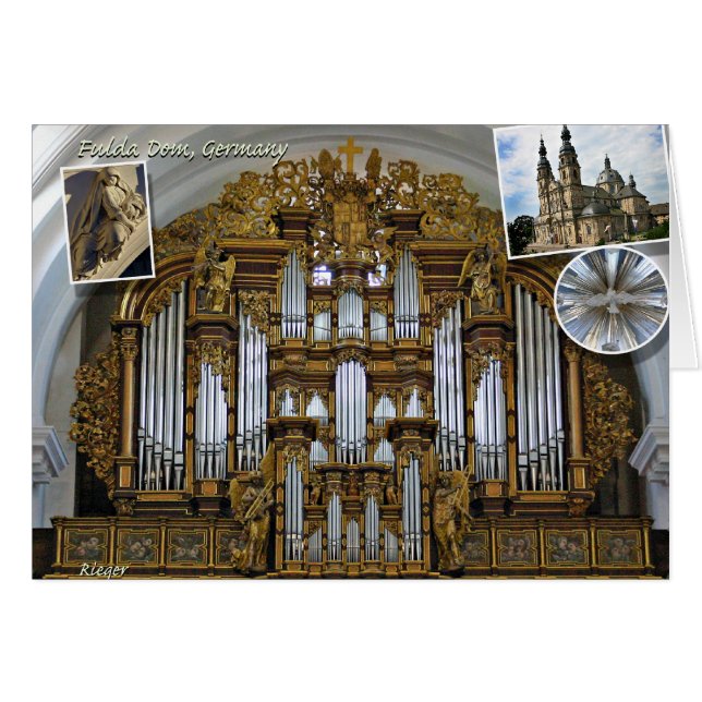 Fulda domkyrkaorgan hälsningskort (Framsidan Horizontal)
