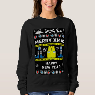 fuldstäbig polis jultröja t shirt