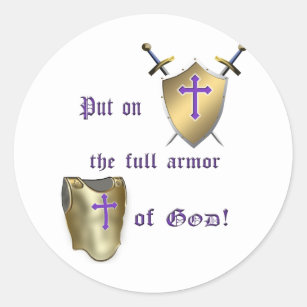 Full Armor av guden Runt Klistermärke