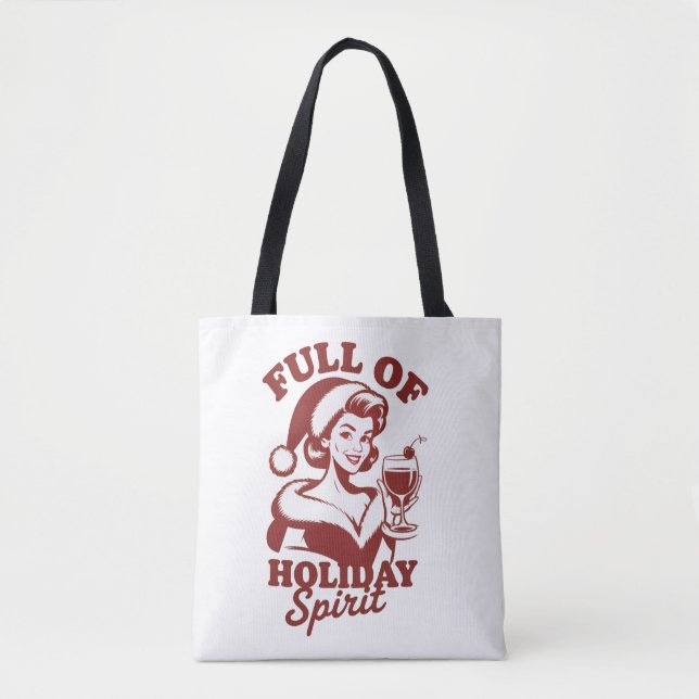 Full av höjdpunktsanda Vin Snarky jul Xmas Tygkasse (Framsida)