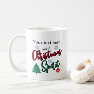 Full av julstämning Anpassad Kaffemugg