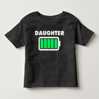 Full batteriskjorta för dotter tee shirt