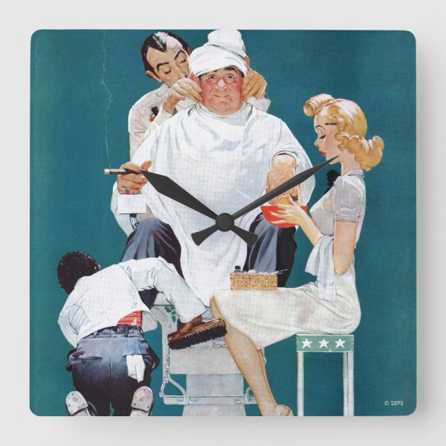 Full behandling fyrkantig klocka (Framsida)