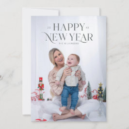 Full bleed festiva fetstil  julkort