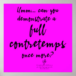 Full Contretemps Magenta Poster