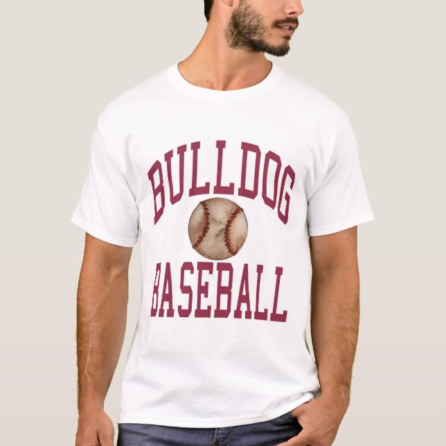 Full design för Buldog baseball Tee Shirt (Framsida)