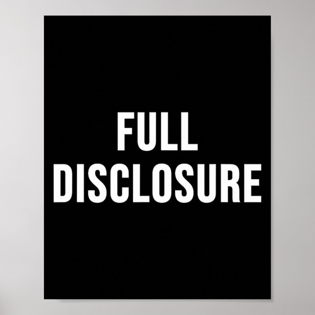 Full Disclosure  Poster (Framsidan)