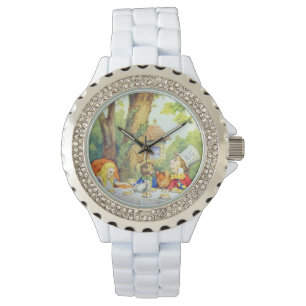 Full färg för tokigt HattersTeaparty Armbandsur