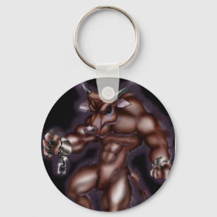 Full färg Minotaur Nyckelring