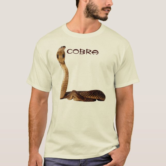 Full färgredo för KOBRA som ska bitas Tee (Framsida)