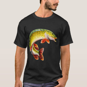 Full Feature Bild Northern Pike Fiskare Fiske T Shirt