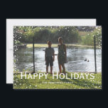 Full Foto Snöfall Anpassad Kort<br><div class="desc">All text är helt anpassningsbar för att du ska kunna skapa ett personligt kort precis som du vill.</div>