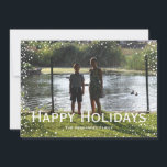 Full Foto Snöfall Anpassad Kort<br><div class="desc">All text är helt anpassningsbar för att du ska kunna skapa ett personligt kort precis som du vill.</div>