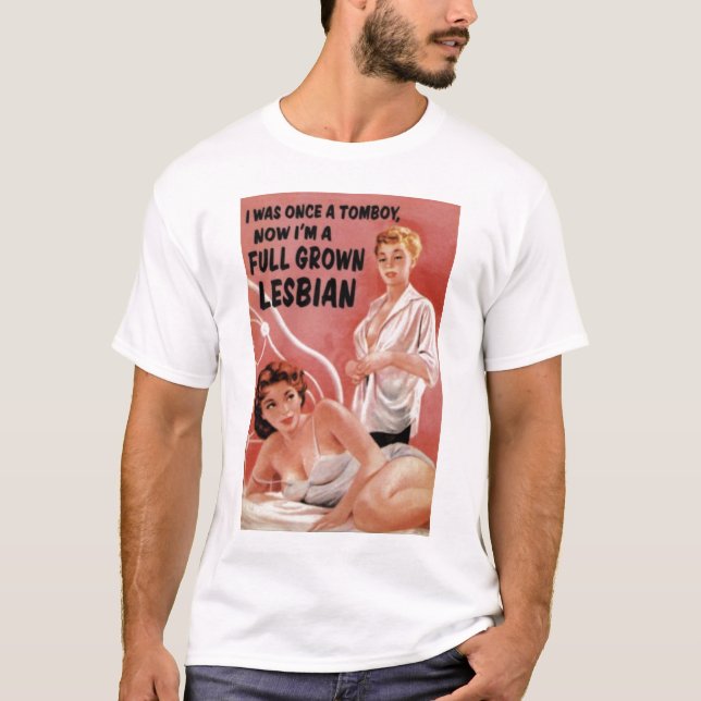 Full fullvuxen lesbisk t-shirt (Framsida)