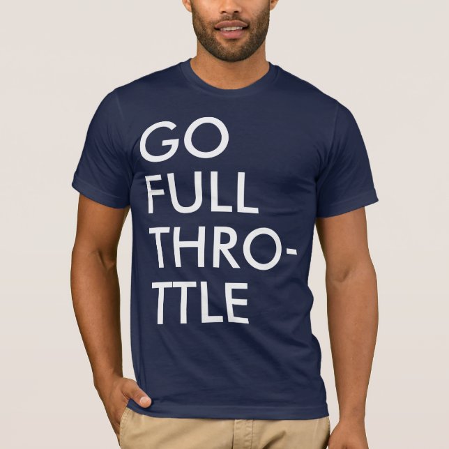 Full gasspjällbaby! t-shirt (Framsida)