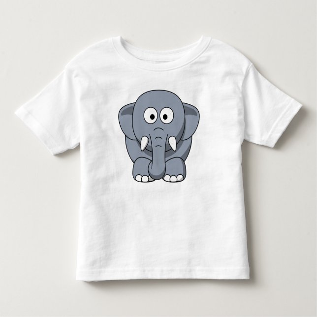 Full gullig elefant t shirt (Framsida)