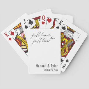 Full House Full Heart Eleganta Bröllopsgåvor Casinokort