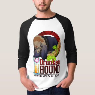 Full hund som bryggar T-tröja för Co. 3/4 T Shirt