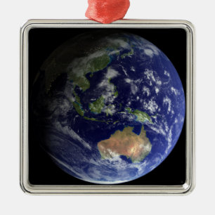 Full jord från utrymmevisningen Australien Julgransprydnad Metall