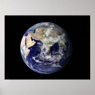 Full jordvisning Europa och Asien Poster