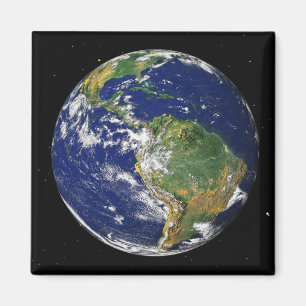 Full jordvisning South America 2 Magnet