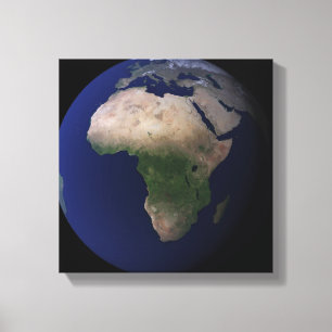 Full jordvisningafrika, Europa & mittet Ea Canvastryck