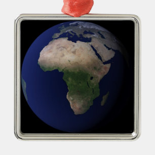 Full jordvisningafrika, Europa & mittet Ea Julgransprydnad Metall