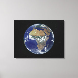 Full jordvisningafrika och Europa Canvastryck