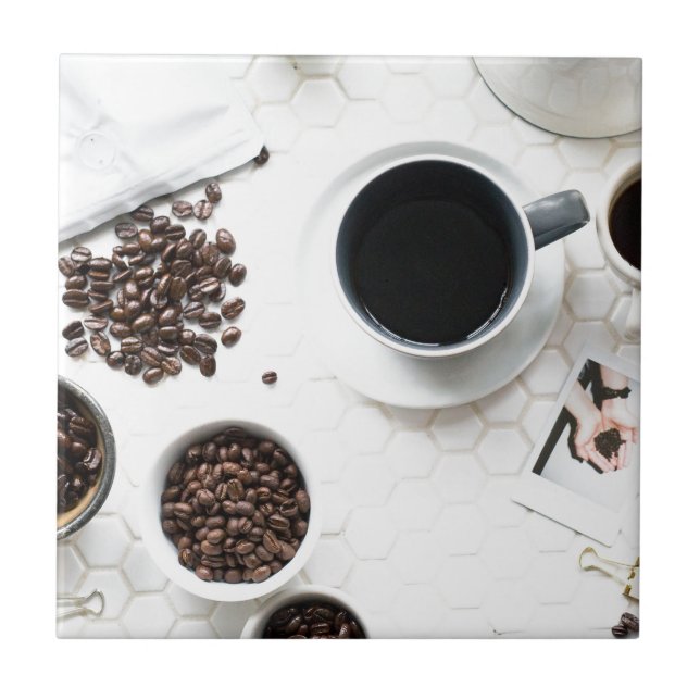 full kaffe koffeinrus kakelplatta (Framsidan)
