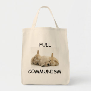 Full kommunismvalp och kanintoto tygkasse