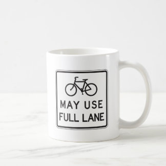 Full Lane för cykelmajanvända Kaffemugg