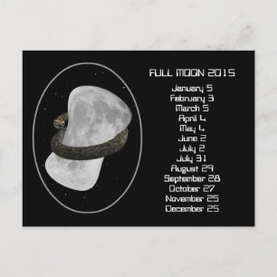 Full månkalender 2015 vykort