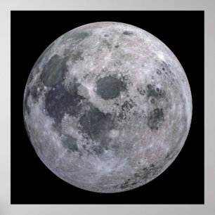 FULL MOON Anpassningsbar Wall Art Archival Poster