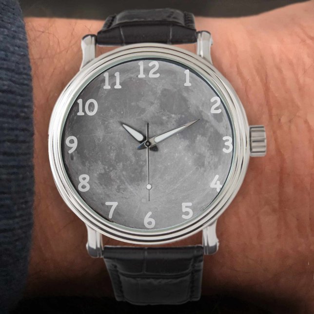 Full moon-astronomibild armbandsur (Skapare uppladdad)