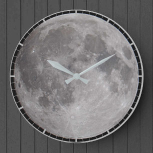 Full moon-astronomibild stor klocka