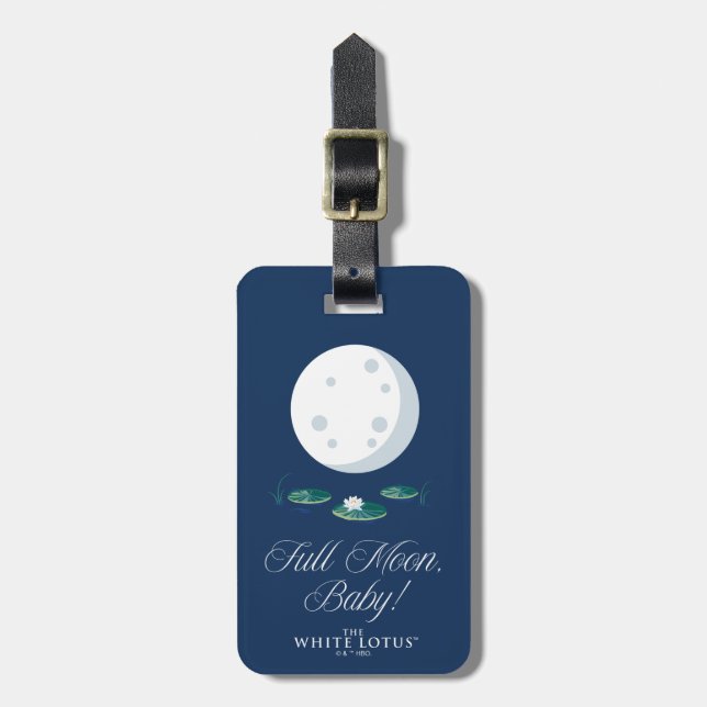 Full Moon, Baby! - Den vita Lotus Bagagebricka (Vertikal Framsida)