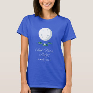 Full Moon, Baby! - Den vita Lotus T Shirt