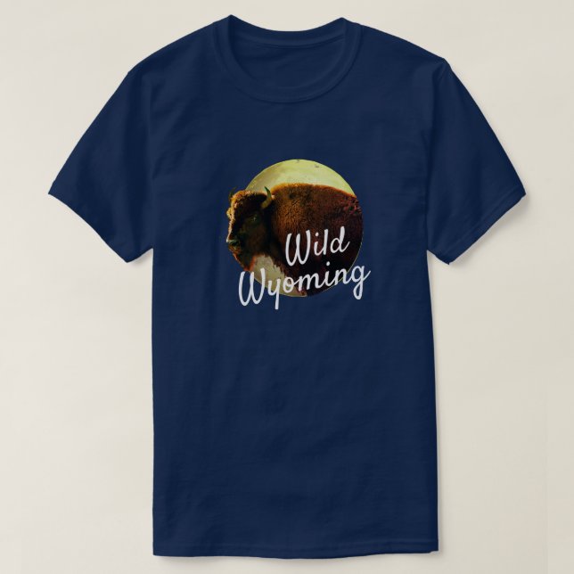 Full Moon & Buffalo-Vild - ditt tillstånd T-Shirt (Design framsida)