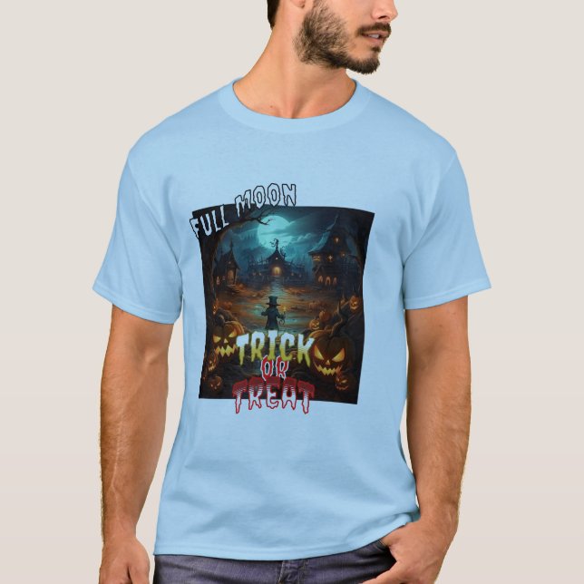 Full Moon-Bus eller godis T Shirt (Framsida)