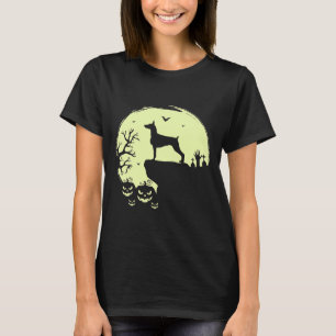 Full Moon Doberman Halloween Hund för kvinnor T Shirt
