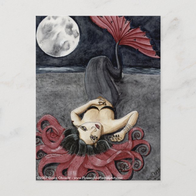 Full Moon, Empty Heart av Dawn Obrecht Vykort (Framsida)