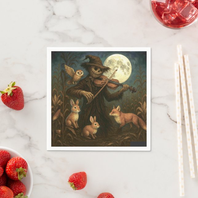 Full Moon Fågelskrämma Sergranat Pappersservett (Insitu)